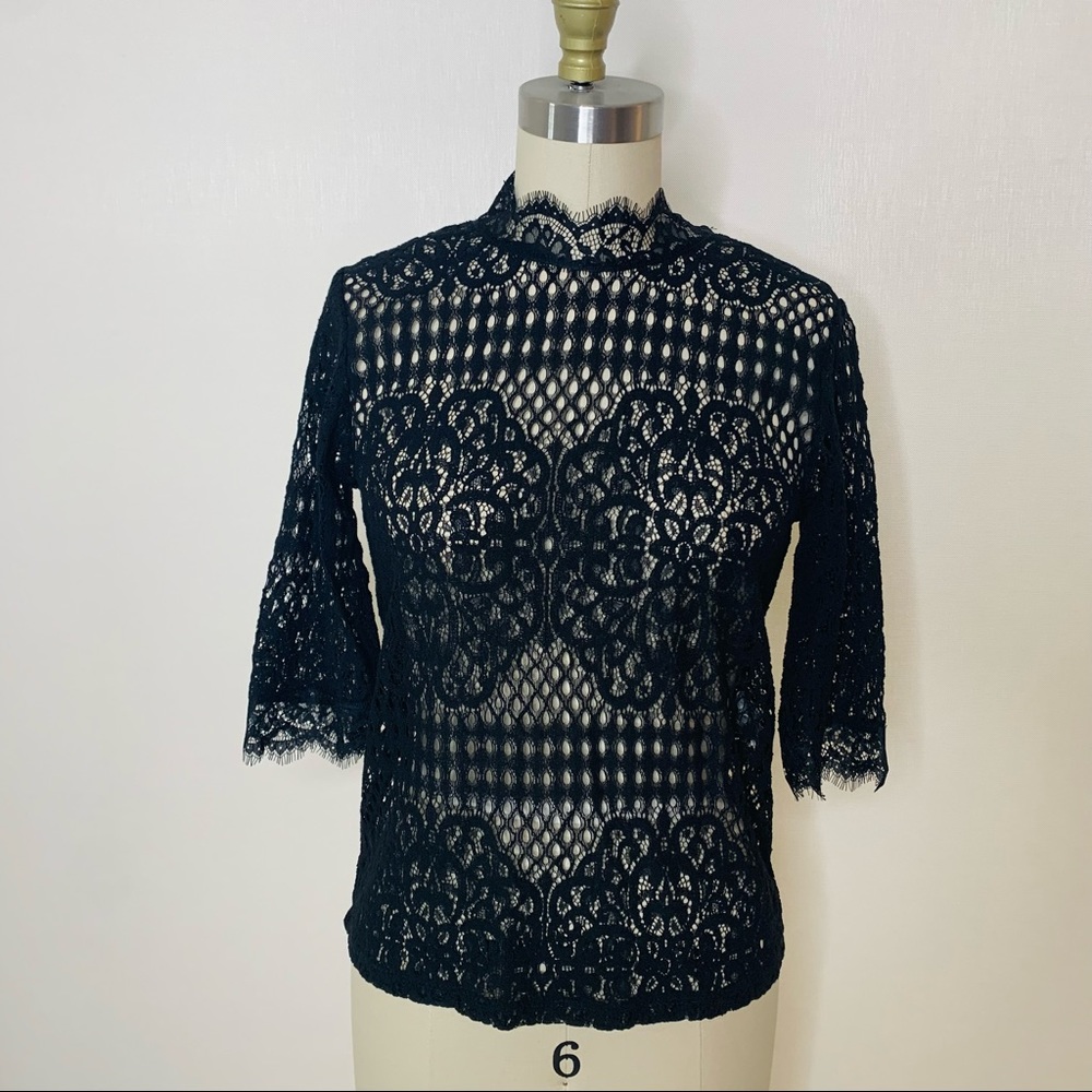 NWT Zara Lace Crochet Top